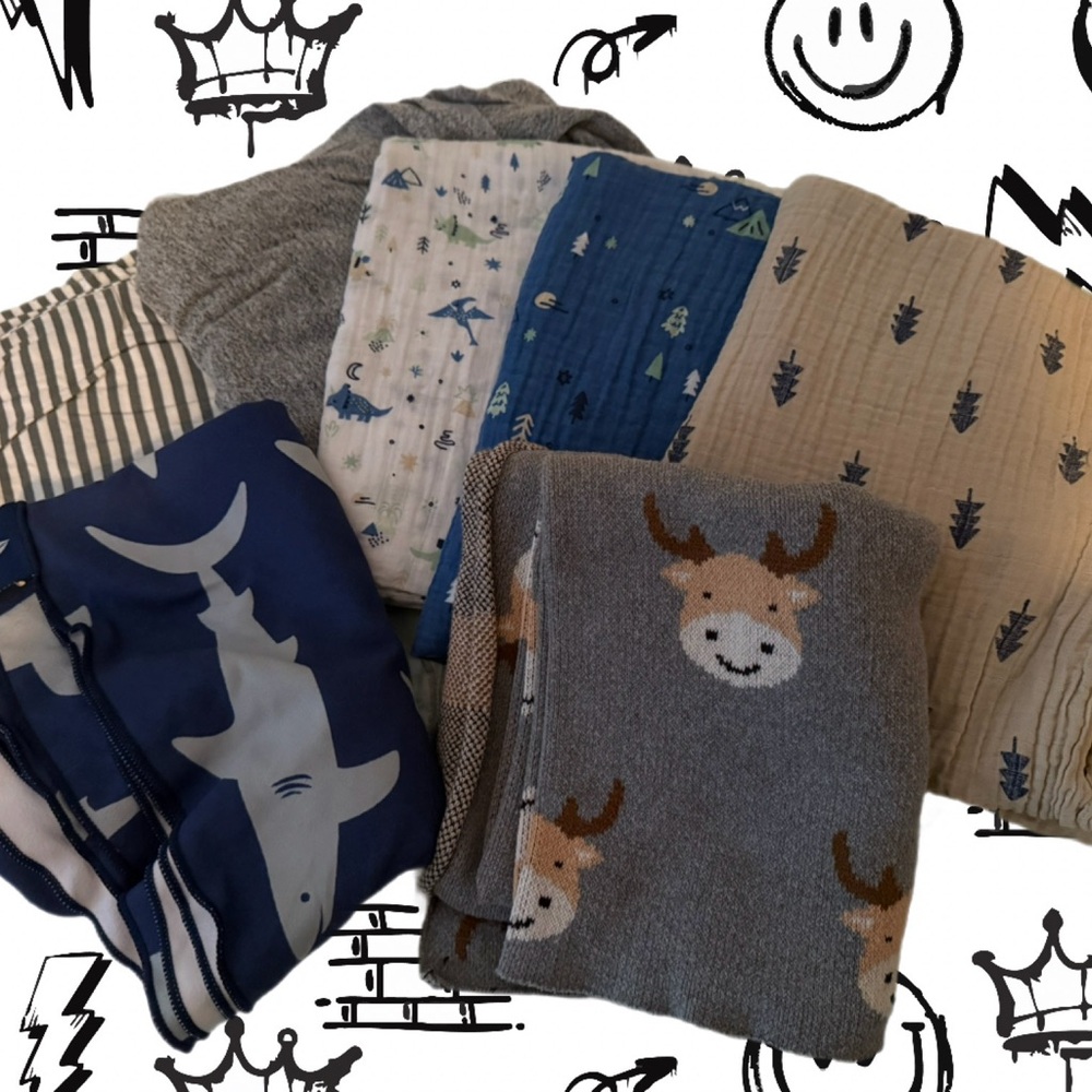 Infant and toddler blankets with Playful Designs
